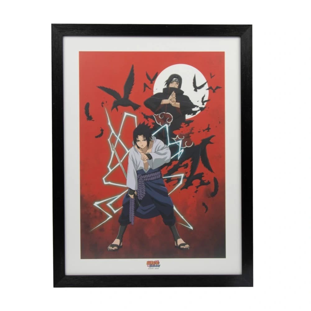 Cuadro Decorativo de  Sasuke E Itachi Hermanos Uchiha - Naruto Shippuden - Geek Industry