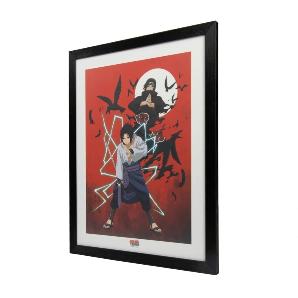 Cuadro Decorativo de  Sasuke E Itachi Hermanos Uchiha - Naruto Shippuden - Geek Industry