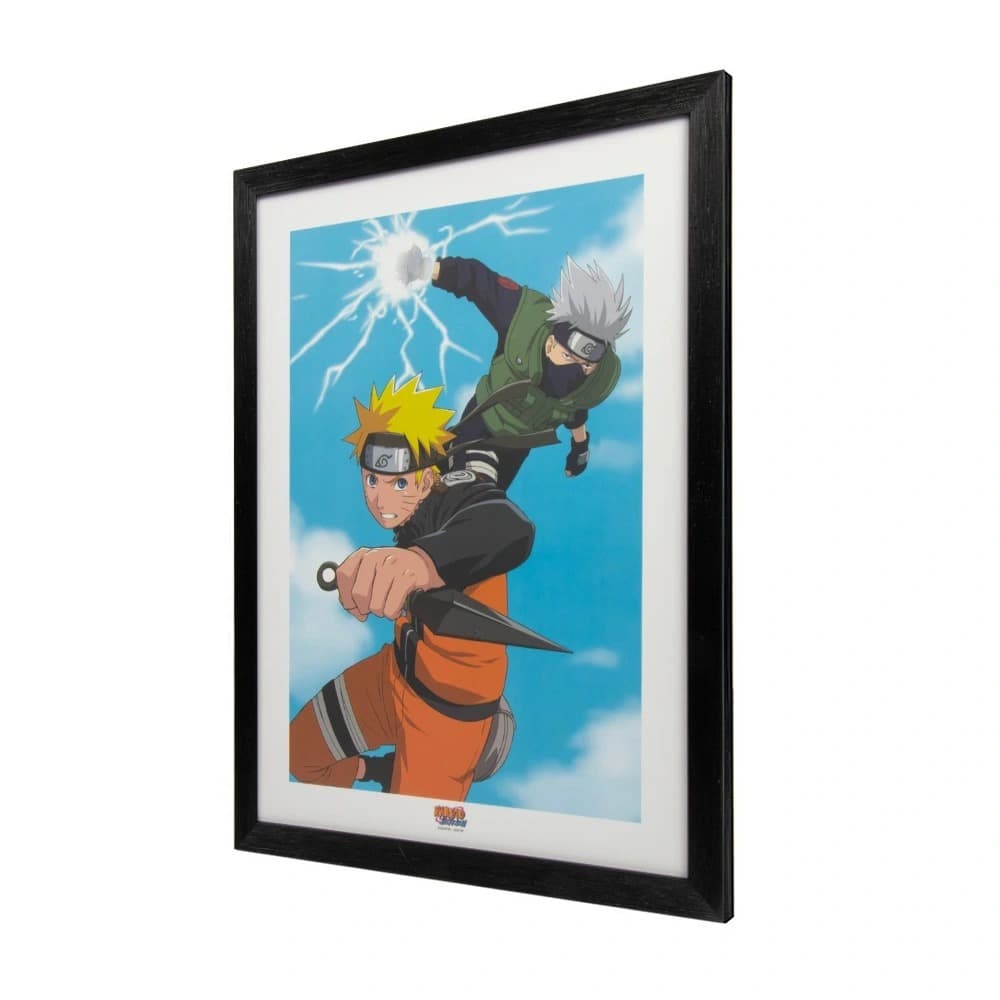 Cuadro Decorativo de Naruto Uzumaki Y Kakashi Sensei - Naruto Shippuden - Geek Industry 