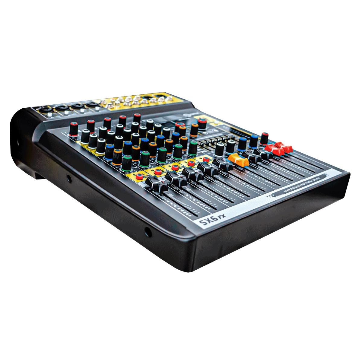 Consola MELO SX6FX De 4 Canales Mono ,conexión Bluetooth