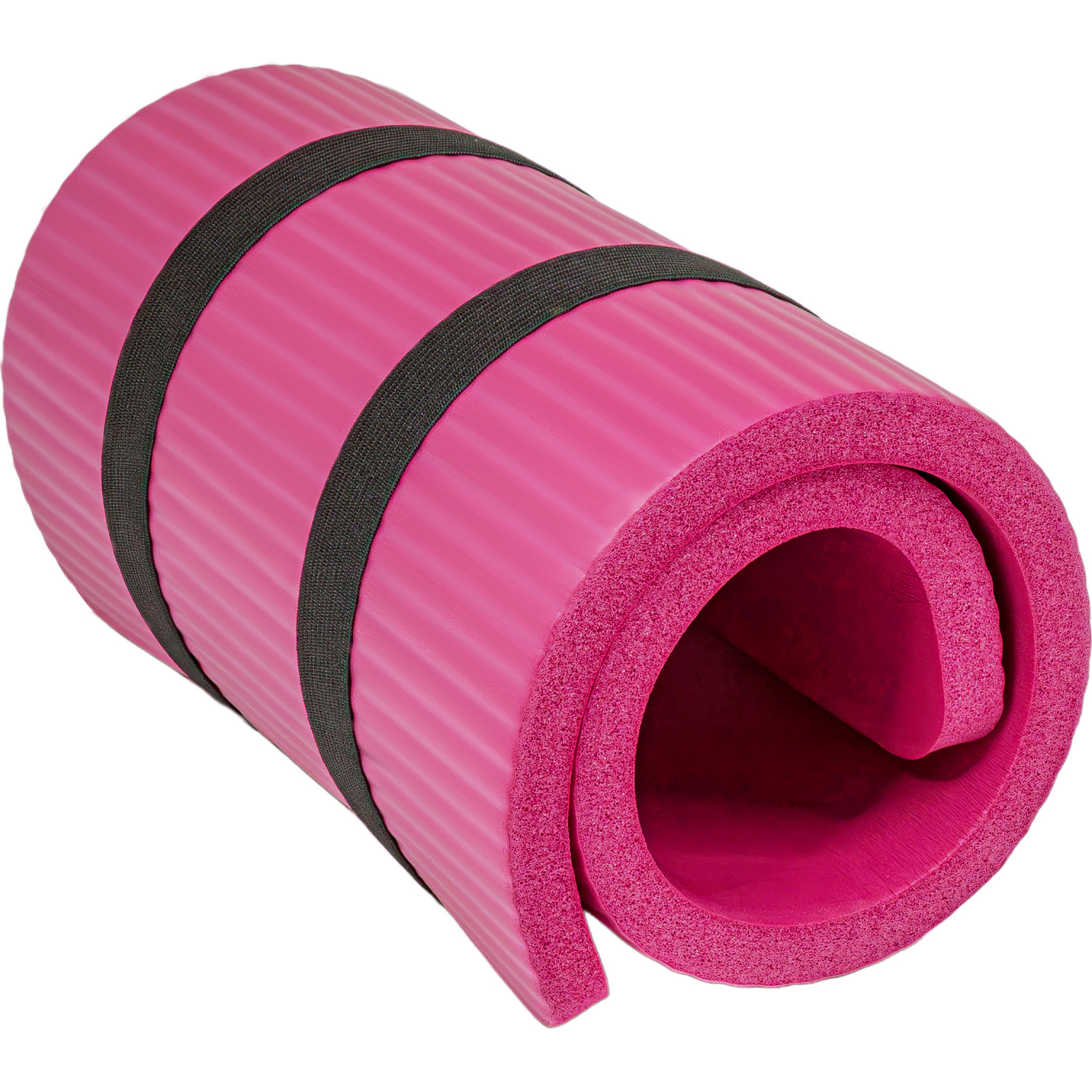 Mini Tapete Yoga Knee Pad Grueso Ejercicios Fitness 15mm Rosa