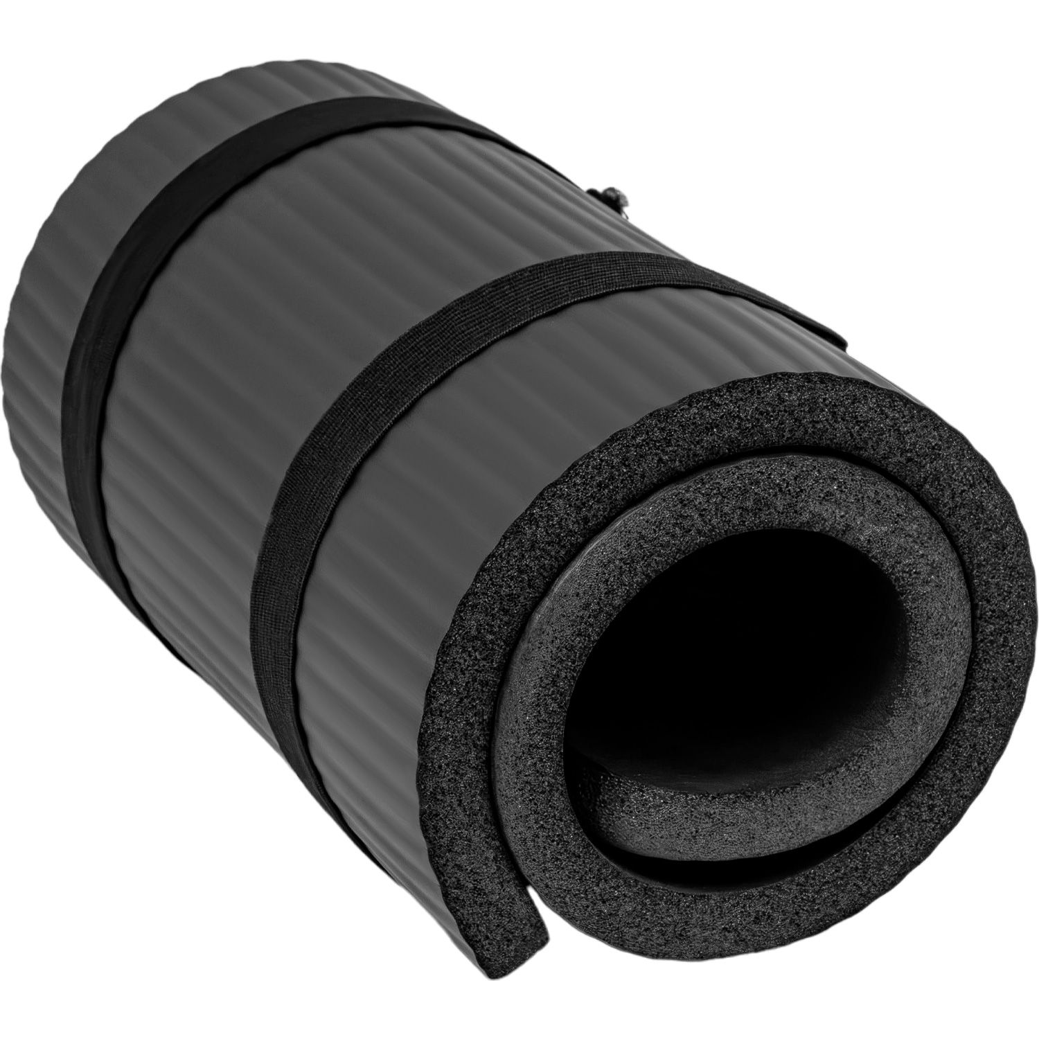 Mini Tapete Yoga Knee Pad Grueso Ejercicios Fitness 15mm Negro