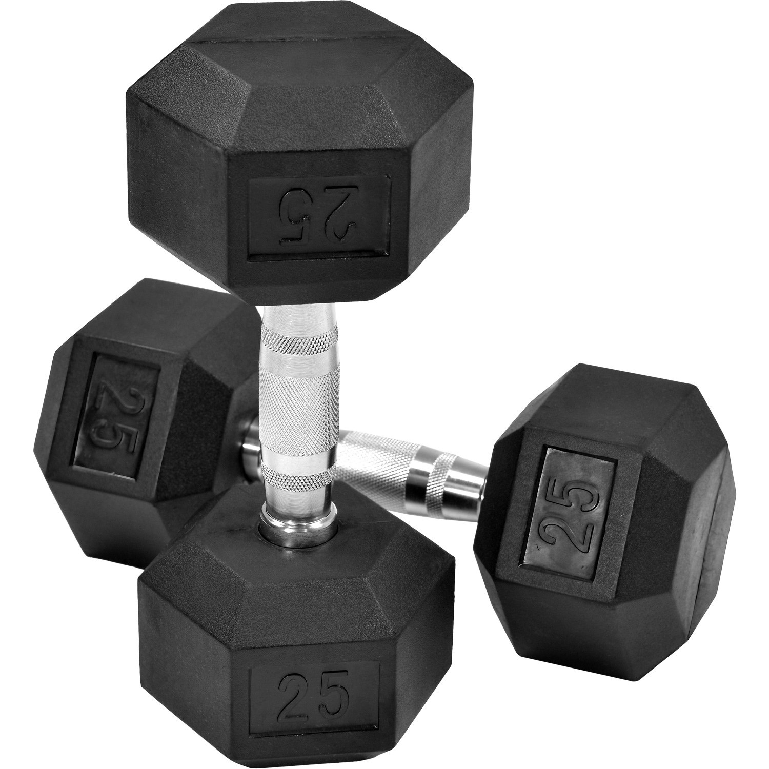 Par Mancuernas Hexagonales 25 Lbs 2pz Profesional 11.33 Kg
