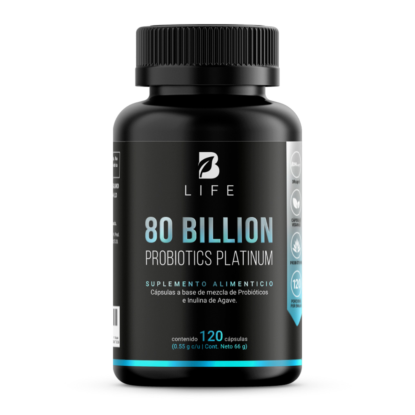 80 Billones De Probióticos 120 Cápsulas Con 11 Cepas B Life