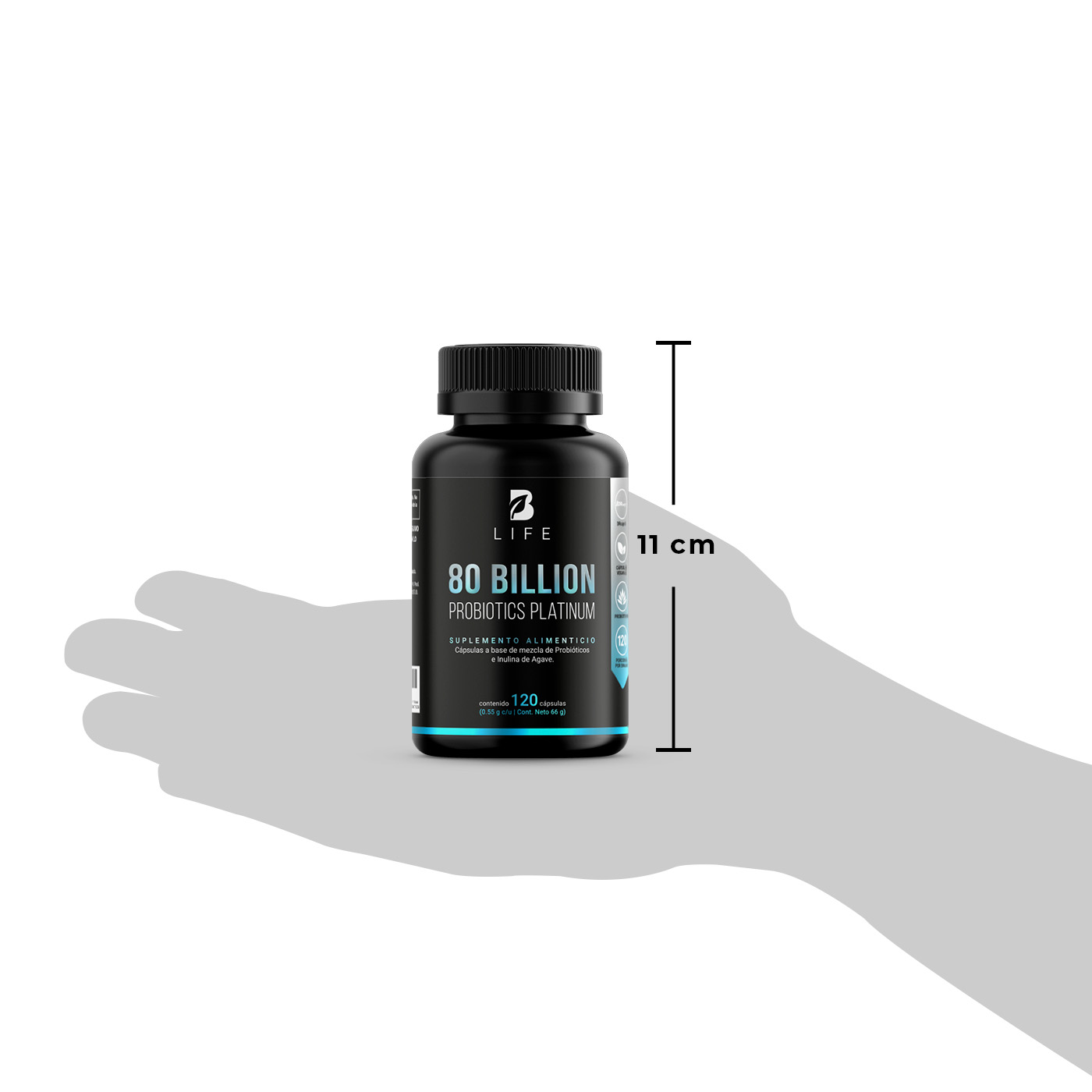 80 Billones De Probióticos 120 Cápsulas Con 11 Cepas B Life