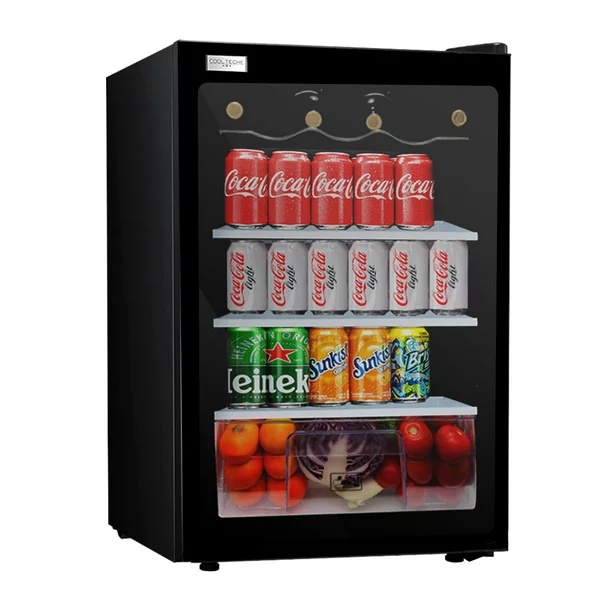 Frigobar Red Velvet BC-90C138 90 Litros Puerta Cristal 