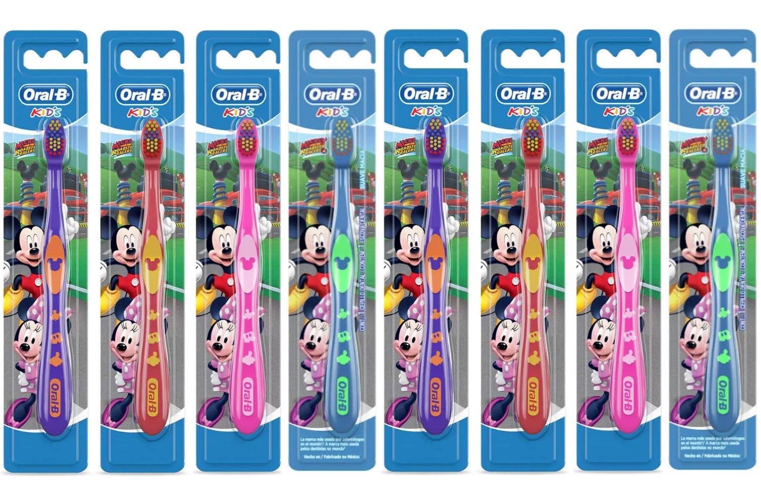 Oral B Cepillo de Dientes Kids Para Niños y Pasta Dental Infantil Con Flúor de 50 g c/u, Sin Azúcar, 12 Pack