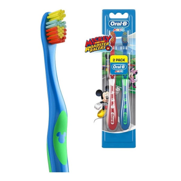 Oral B Cepillo de Dientes Kids Para Niños y Pasta Dental Infantil Con Flúor de 50 g c/u, Sin Azúcar, 12 Pack