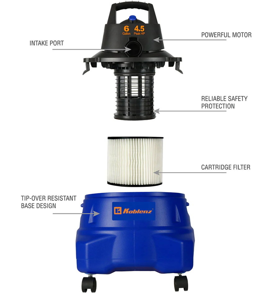 ASPIRADORA SECO - MOJADO WD-6 L212.