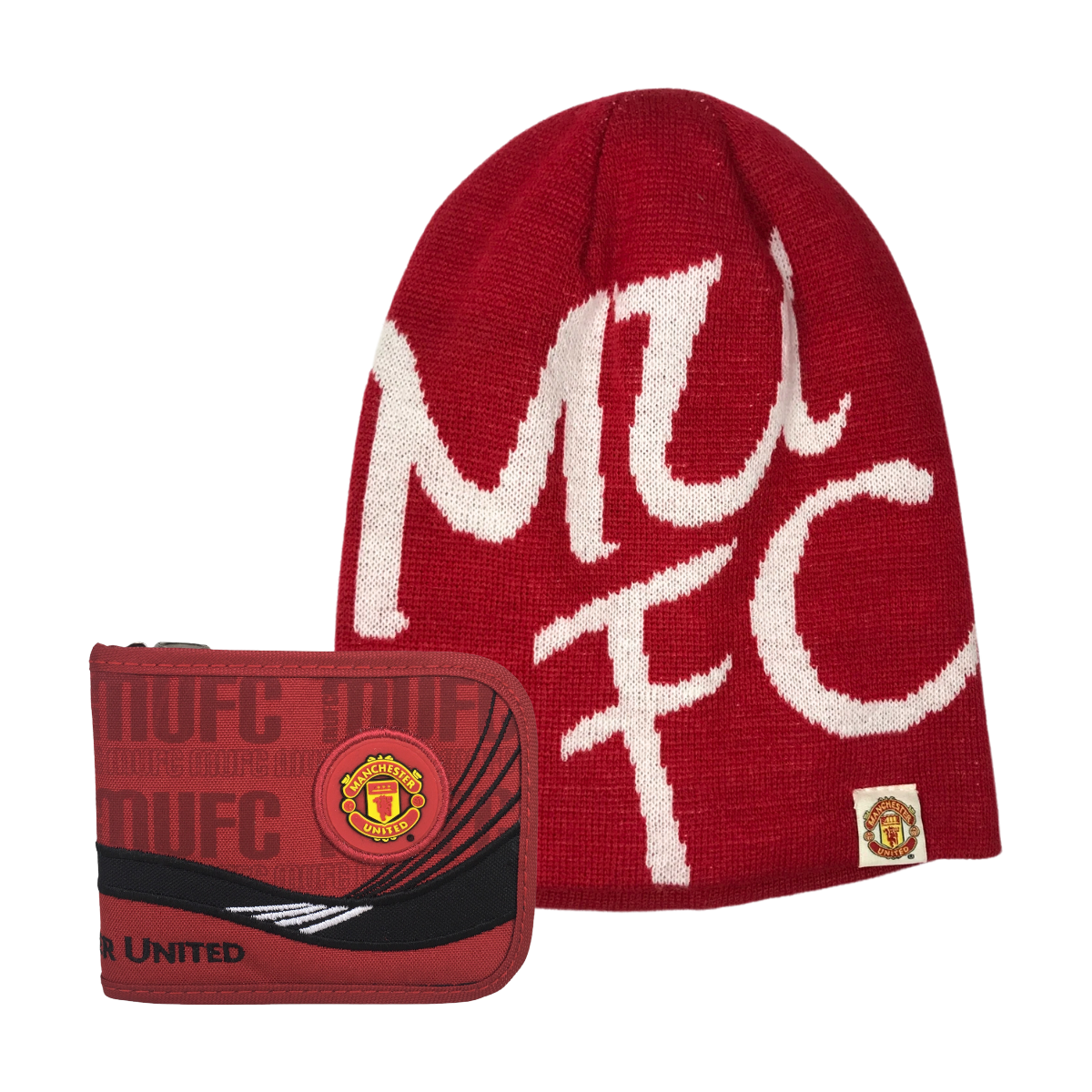 Kit Del Manchester Gorro Bonete Con Cartera