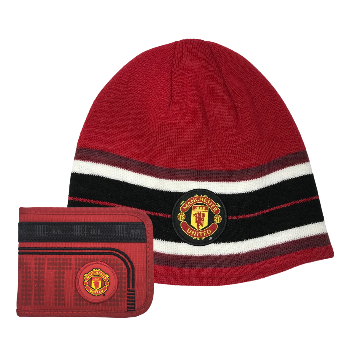 Kit Del Manchester Gorro Bonete Con Cartera
