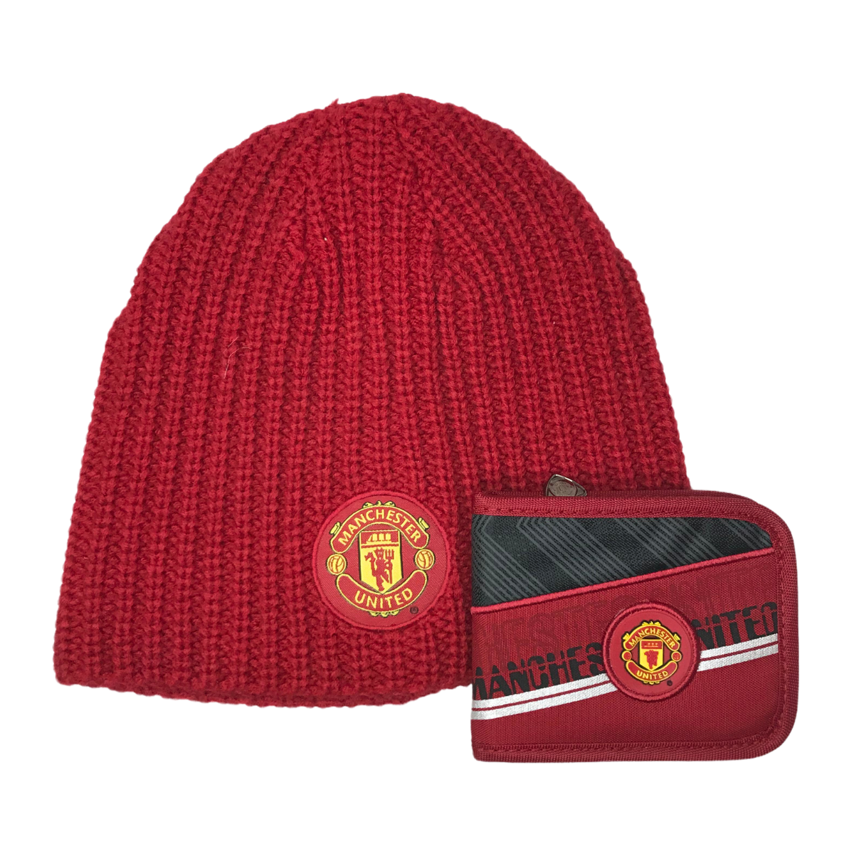Kit Del Manchester Gorro Bonete Con Cartera