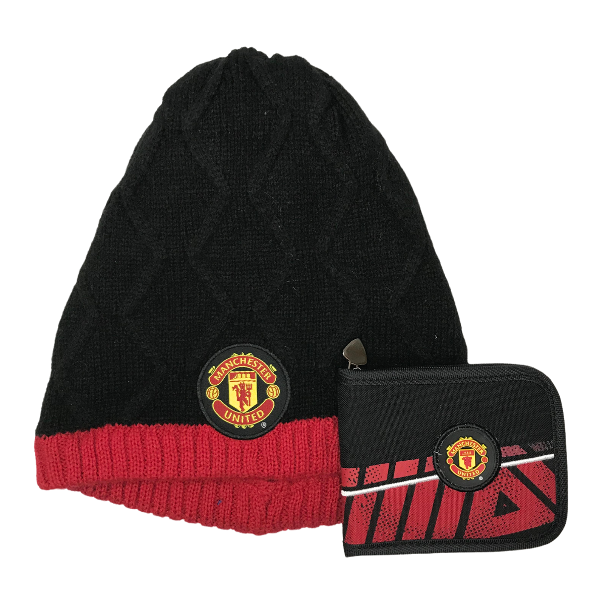 Kit Del Manchester Gorro Bonete Con Cartera
