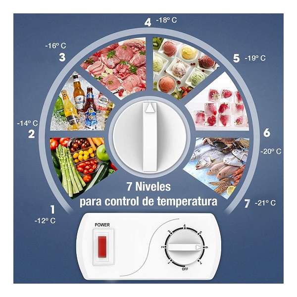 Congelador Red Velvet BD-98 3.5 Pies 98 Lts Cesta Extraíble 