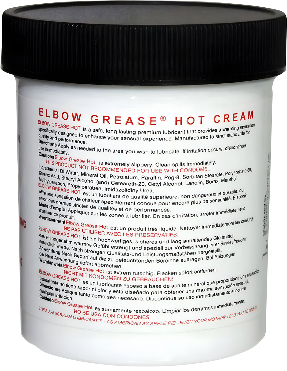 Lubricante Intimo y Gel Para Masaje Intimo Sensación Caliente Elbow Grease Cont. 425 ml