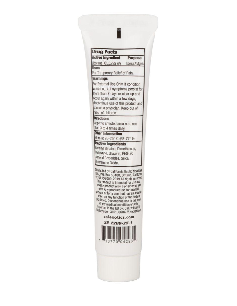 Lubricante Intimo Femenino Con Lidocaína Efecto Desensibilizador Calexotics Cont. 45 ml