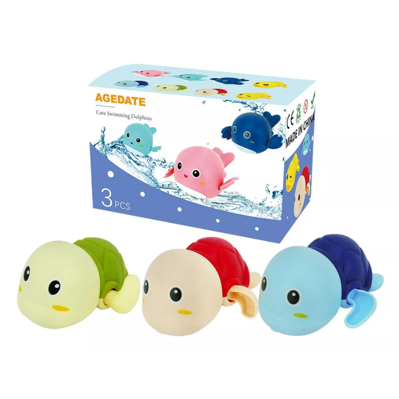 Juguete De Natación Para Bebés Little Turtle 3pcs La Piscina.
