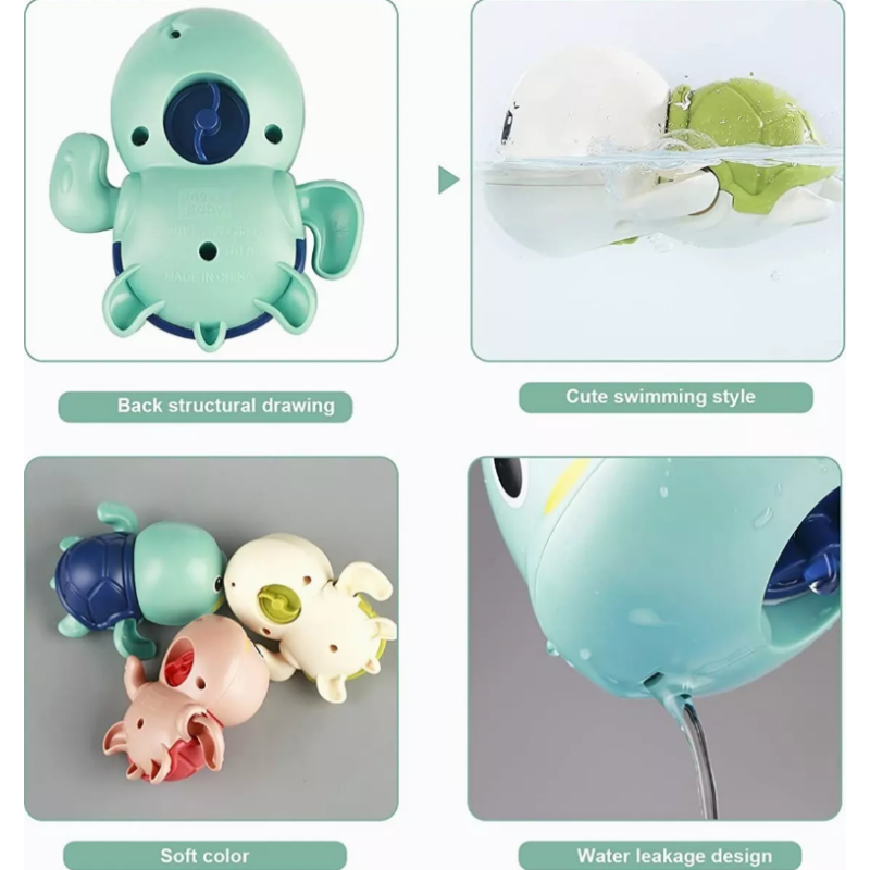 Juguete De Natación Para Bebés Little Turtle 3pcs La Piscina.