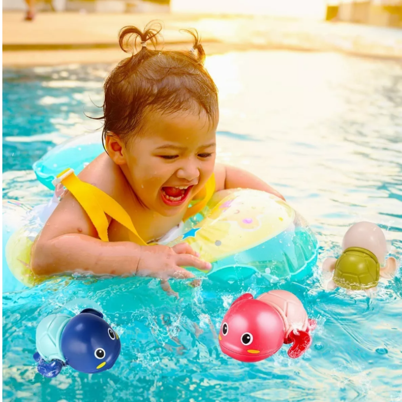 Juguete De Natación Para Bebés Little Turtle 3pcs La Piscina.