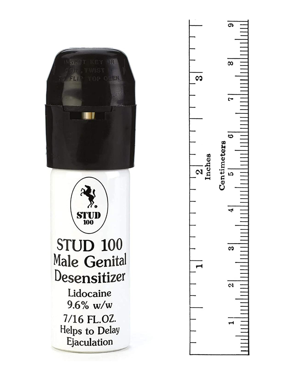 Lubricante Intimo y Spray Para Masaje Intimo Con Lidocaína STUD 100 Cont. 15 ml