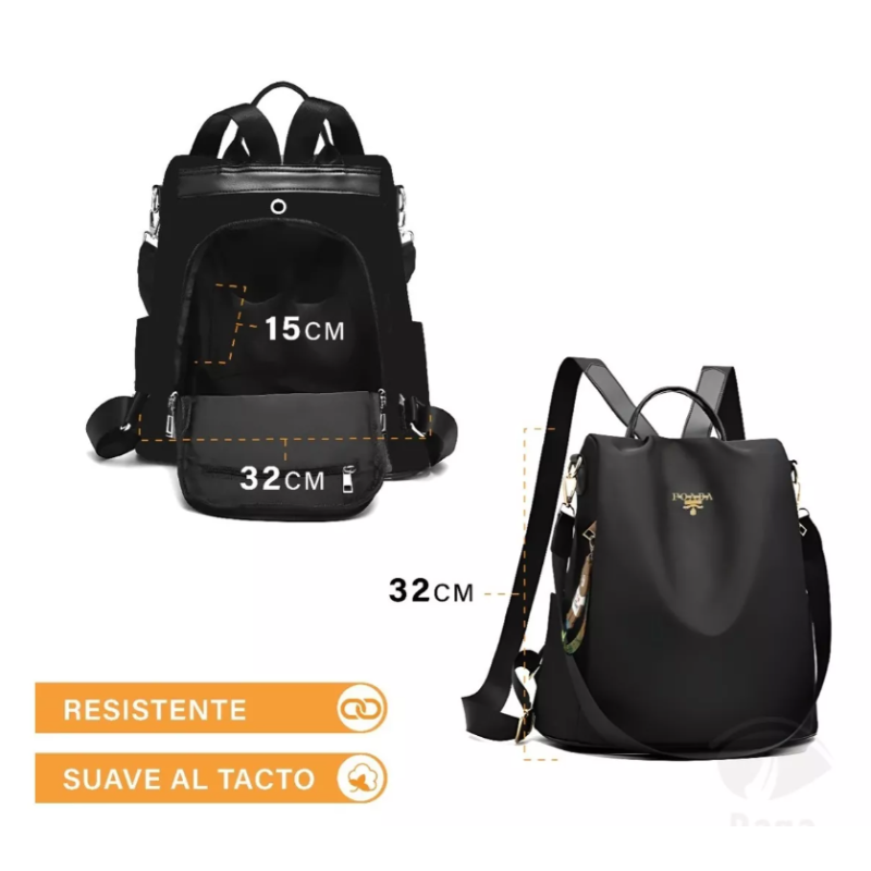 Mochila Mujer Impermeable Antirrobo .