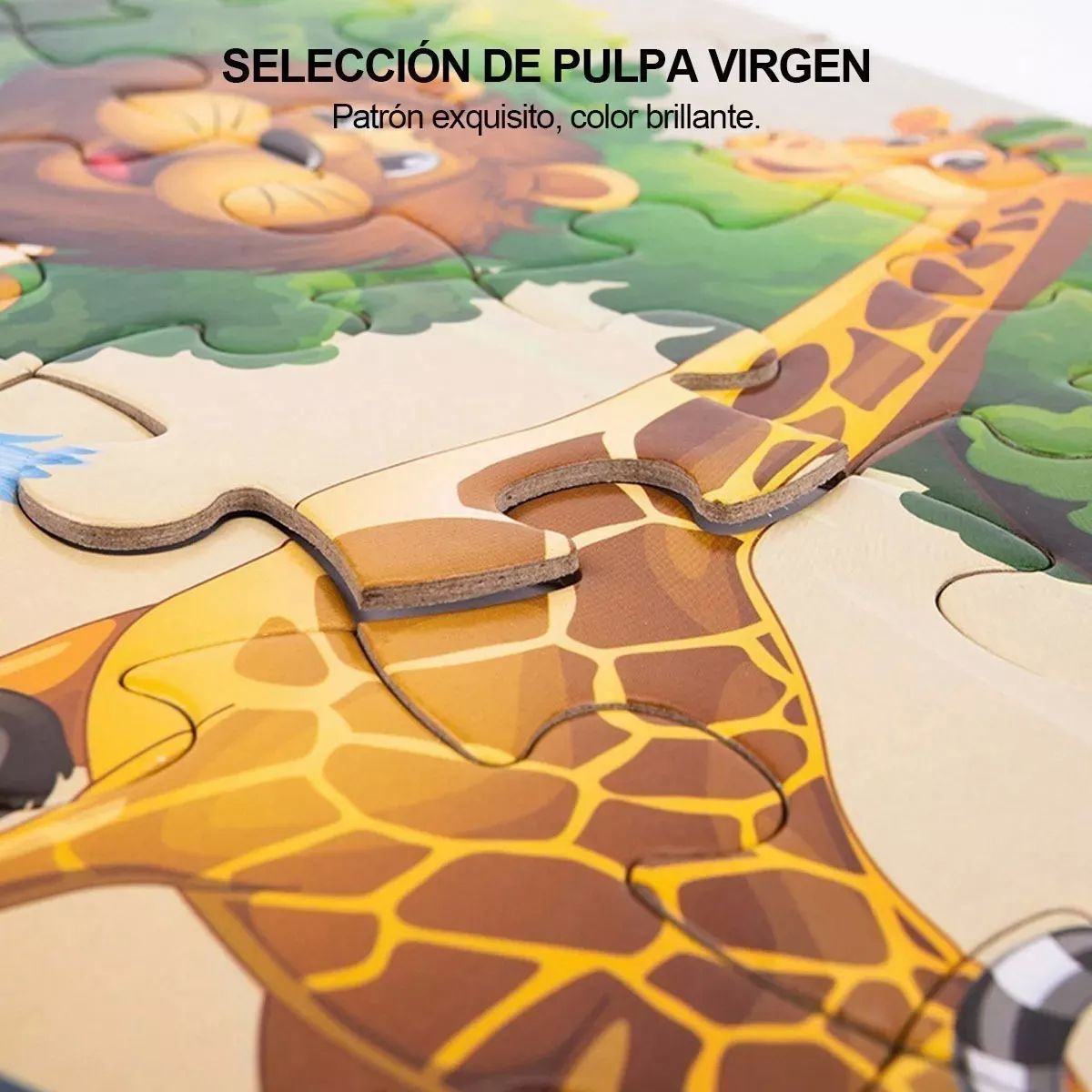 Rompecabezas Educativo De Madera Para Niños * 12 Piezas