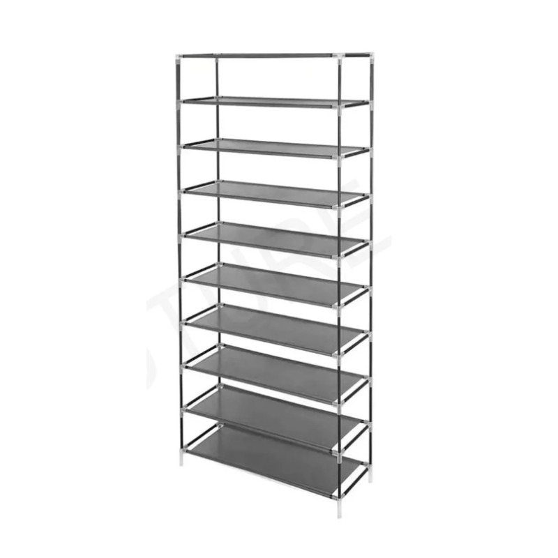 Zapatera Organizador Closet Zapatos 9 Niveles 27 Pares Tela Color Gris.
