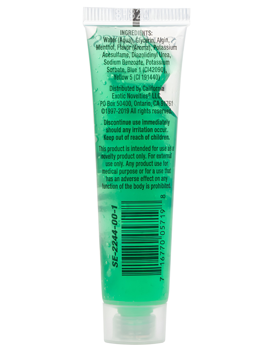 Lubricante Intimo y Gel Para Masaje Intimo Sensación Fría Sabor Menta Calexotics Cont. 15 ml