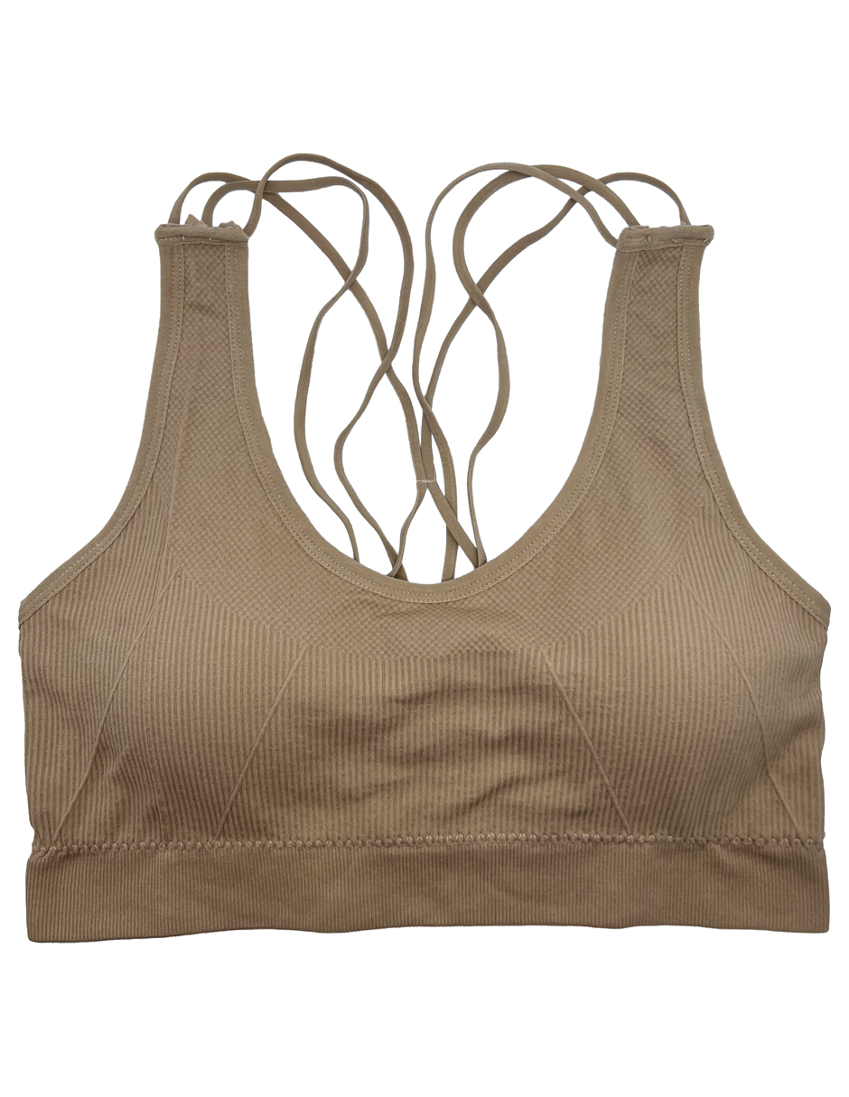 Set de 6 Tops Deportivos Con Copa Preformada Para Mujer Con 6 Diferentes Colores