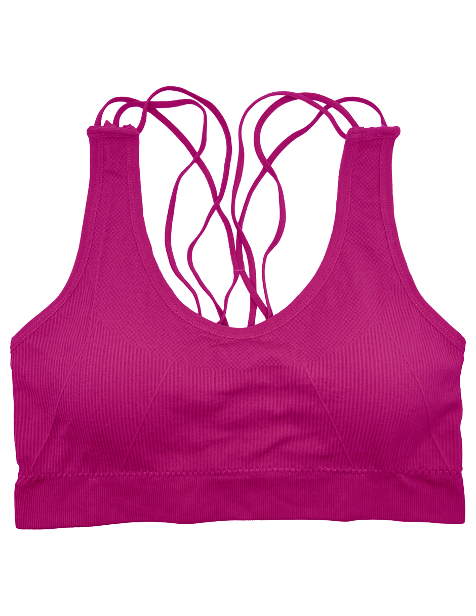Set de 6 Tops Deportivos Con Copa Preformada Para Mujer Con 6 Diferentes Colores