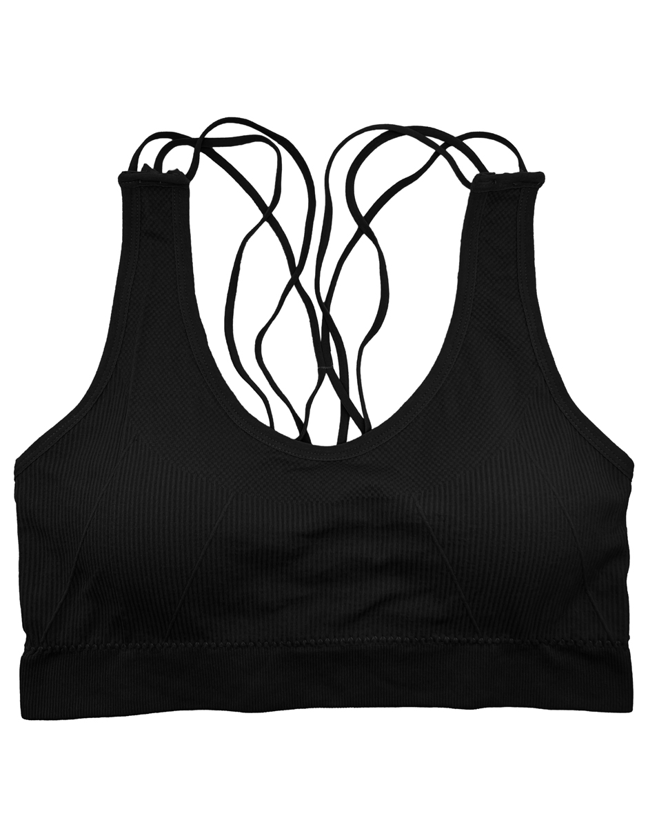 Set de 6 Tops Deportivos Con Copa Preformada Para Mujer Con 6 Diferentes Colores