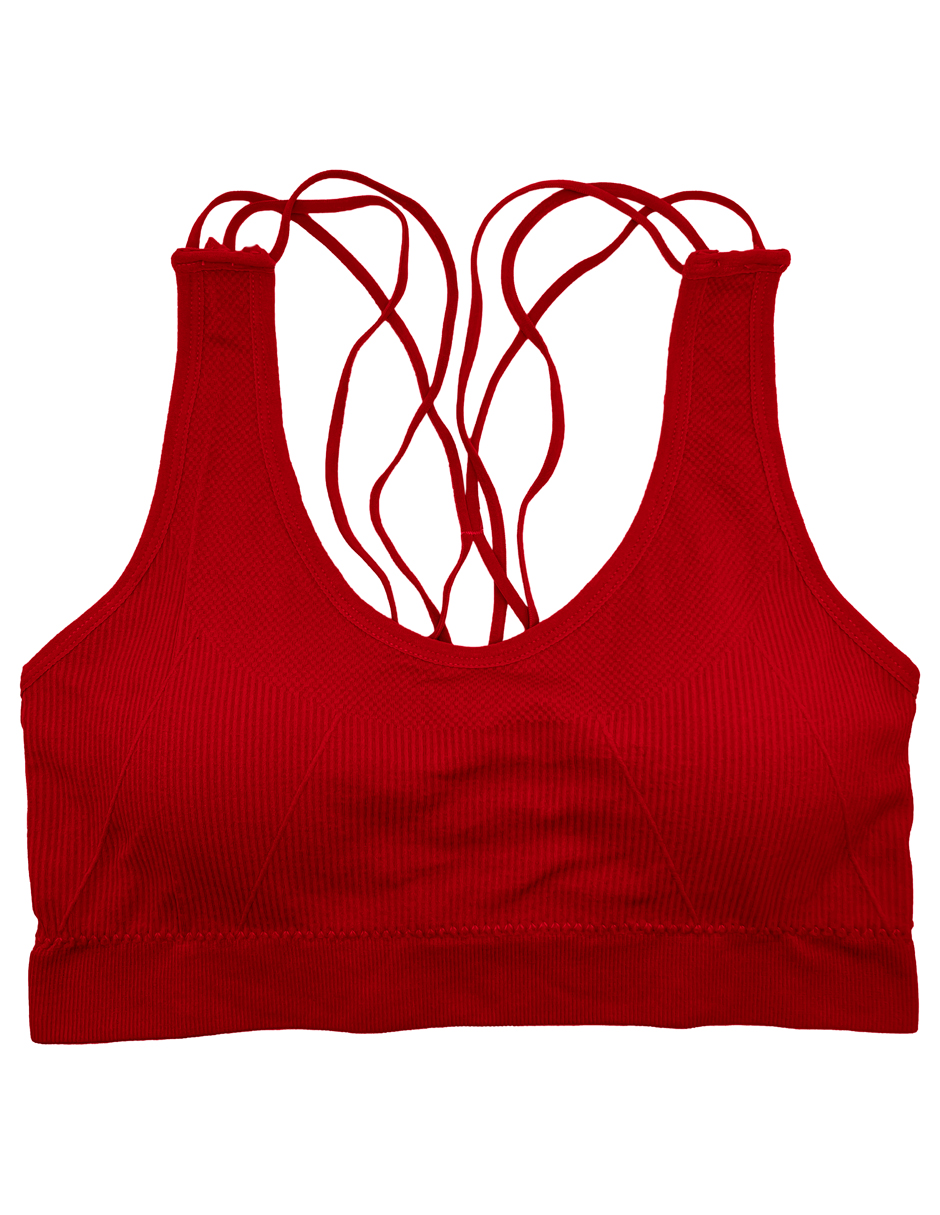 Set de 6 Tops Deportivos Con Copa Preformada Para Mujer Con 6 Diferentes Colores