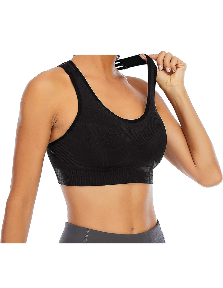 Set de 6 Tops Deportivos Con Copa Preformada Para Mujer Con 6 Diferentes Colores