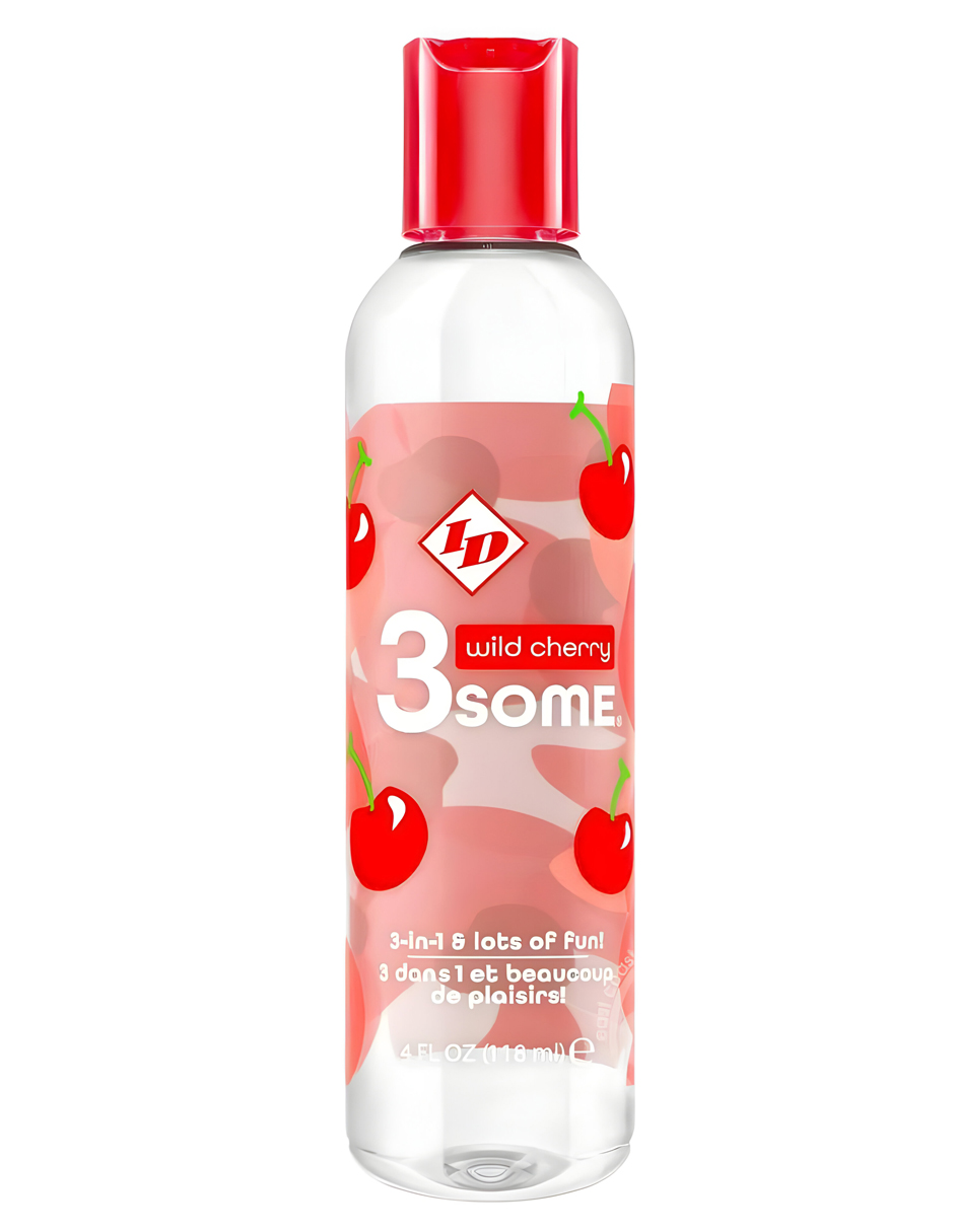 Lubricante Intimo y Gel Para Masaje Intimo Sensación Caliente Sabor Cereza ID Lubes Cont. 118 ml