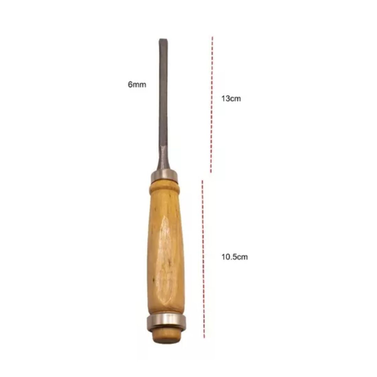 Juego Cincel Formon Gubia Carpintero Tallado Madera 4 pzs Marron/Plata