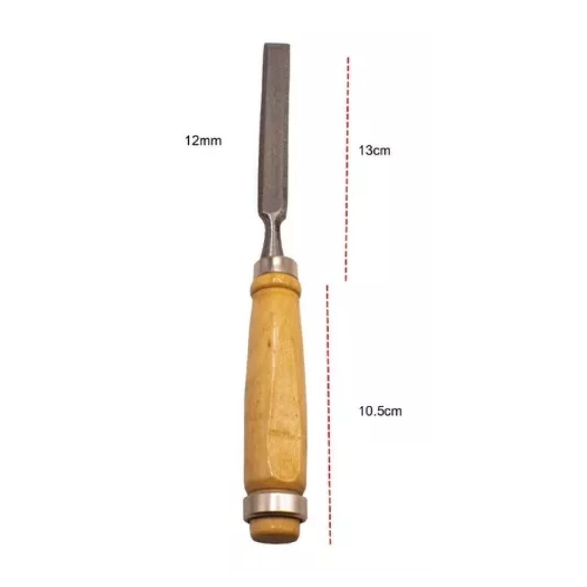 Juego Cincel Formon Gubia Carpintero Tallado Madera 4 pzs Marron/Plata
