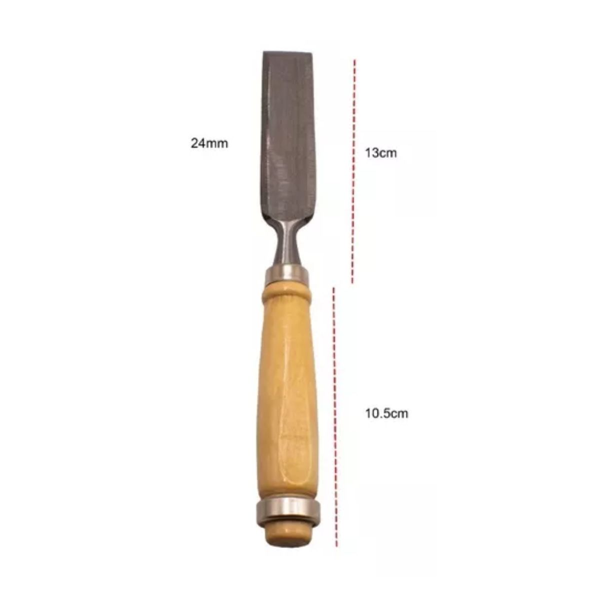 Juego Cincel Formon Gubia Carpintero Tallado Madera 4 pzs Marron/Plata