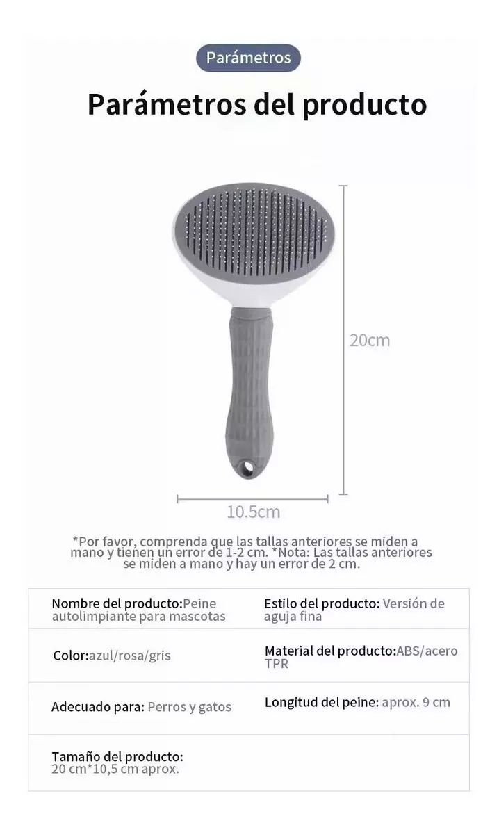 Cepillo Para Mascotas Gato Y Perro Peine Para Quitar El Pelo