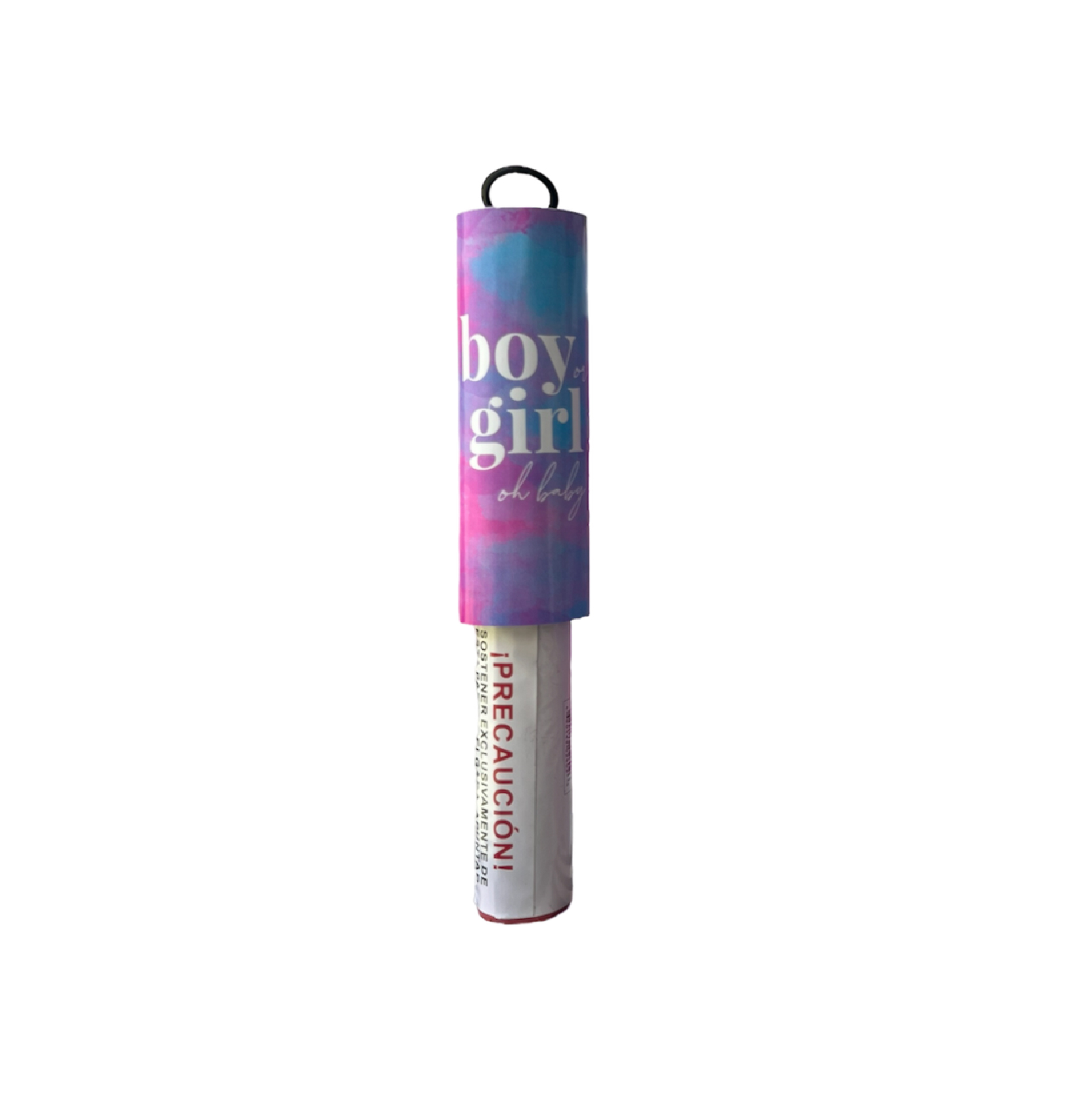Paquete de Gender Reveal 10 Poppers de papel china, polvo 5 Bengalas de humo de argolla y 2 Extintores Azul/rosa 750 g. - Innova