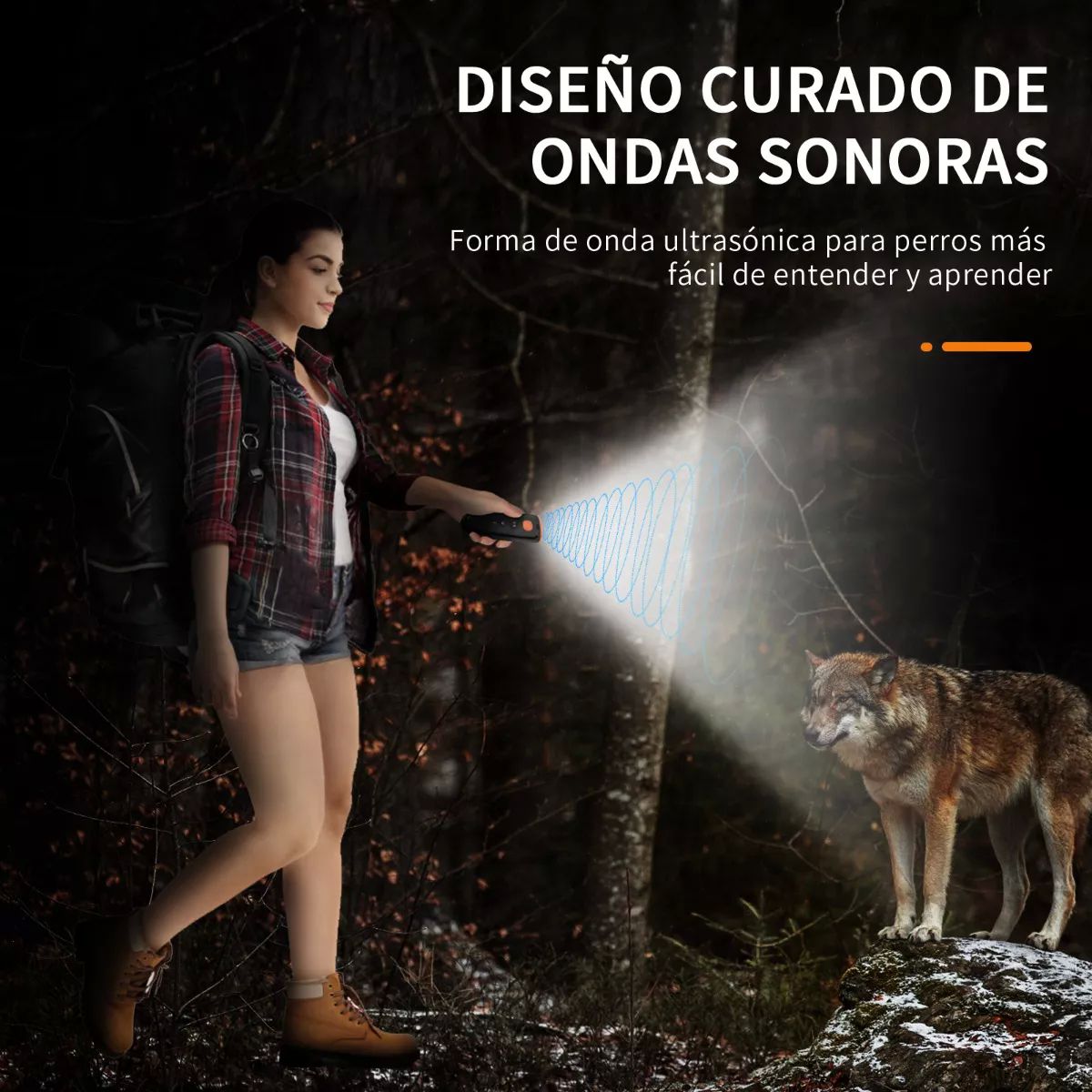 Ahuyentador Repelente Y Entrenador De Perros Ultrasónico