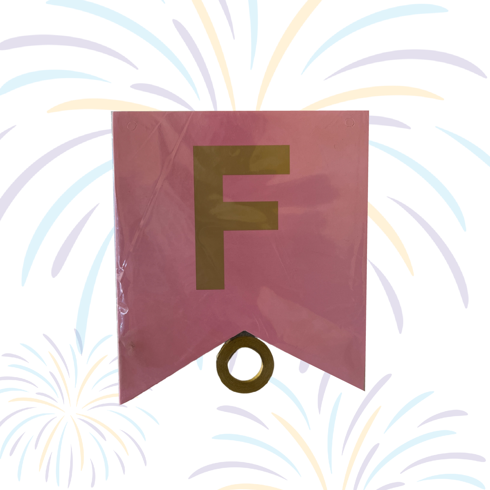 Decoración Letrero Feliz Cumpleaños Blanco/rosa  - Innova