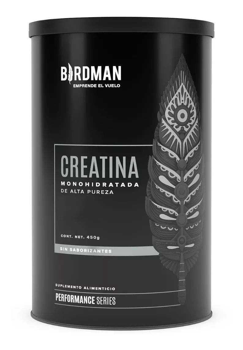 Birdman Creatina Monohidratada De Alta Pureza En Polvo 450g Sabor Natural