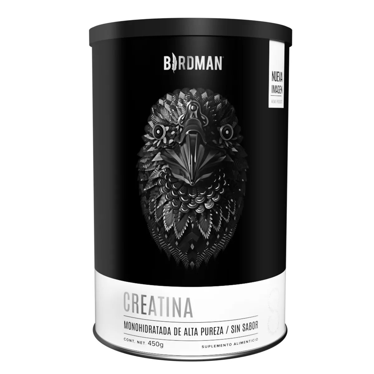 Birdman Creatina Monohidratada De Alta Pureza En Polvo 450g Sabor Natural