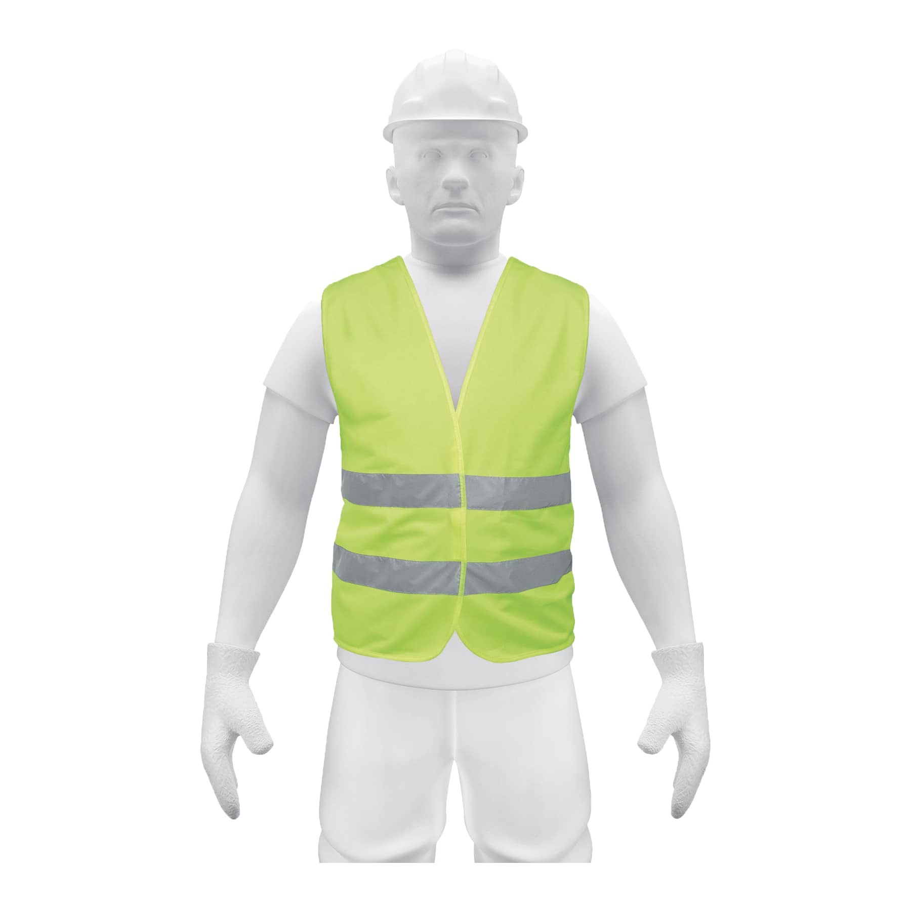 CHALECO DE SEGURIDAD VERDE CON CINTAS DE ALTA VISIBILIDAD TRUPER  14425 