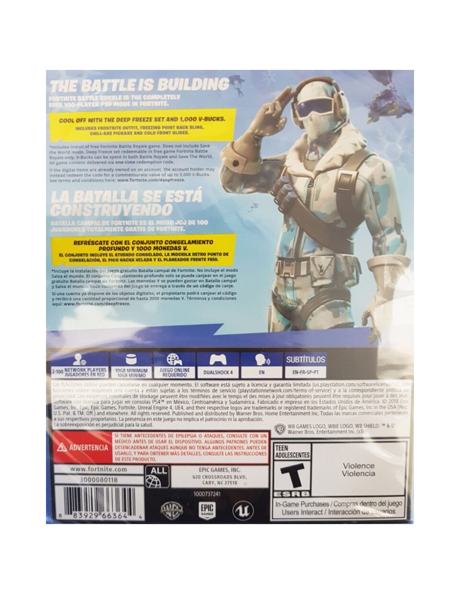 Fortnite: Deep Freeze Bundle - PS4