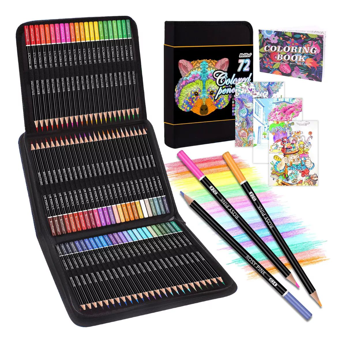 Kit de arte de dibujo de 72 piezas - Lápices de colores, bloc de