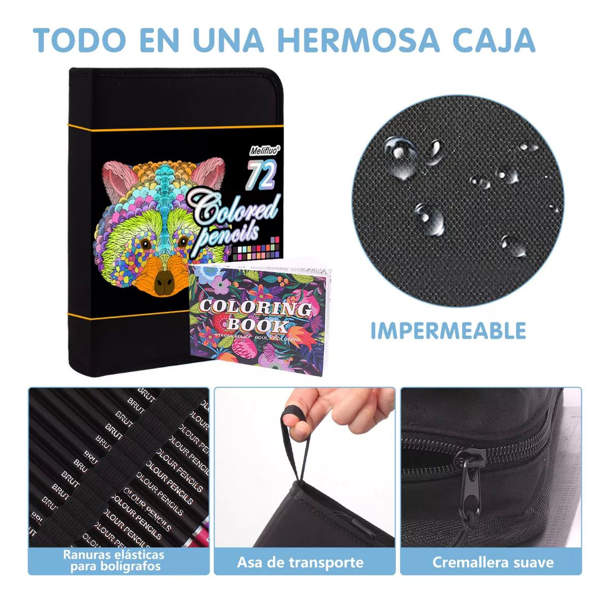Set 72 Lápices De Dibujo De Colores Profesional Escolar