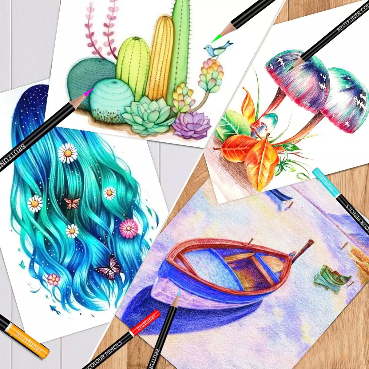 Set 72 Lápices De Dibujo De Colores Profesional Escolar