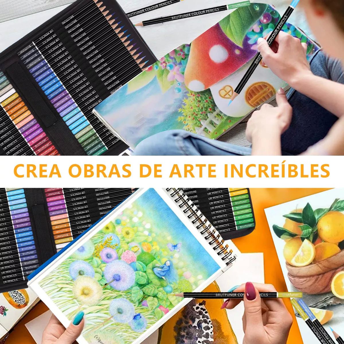 Set 72 Lápices De Dibujo De Colores Profesional Escolar