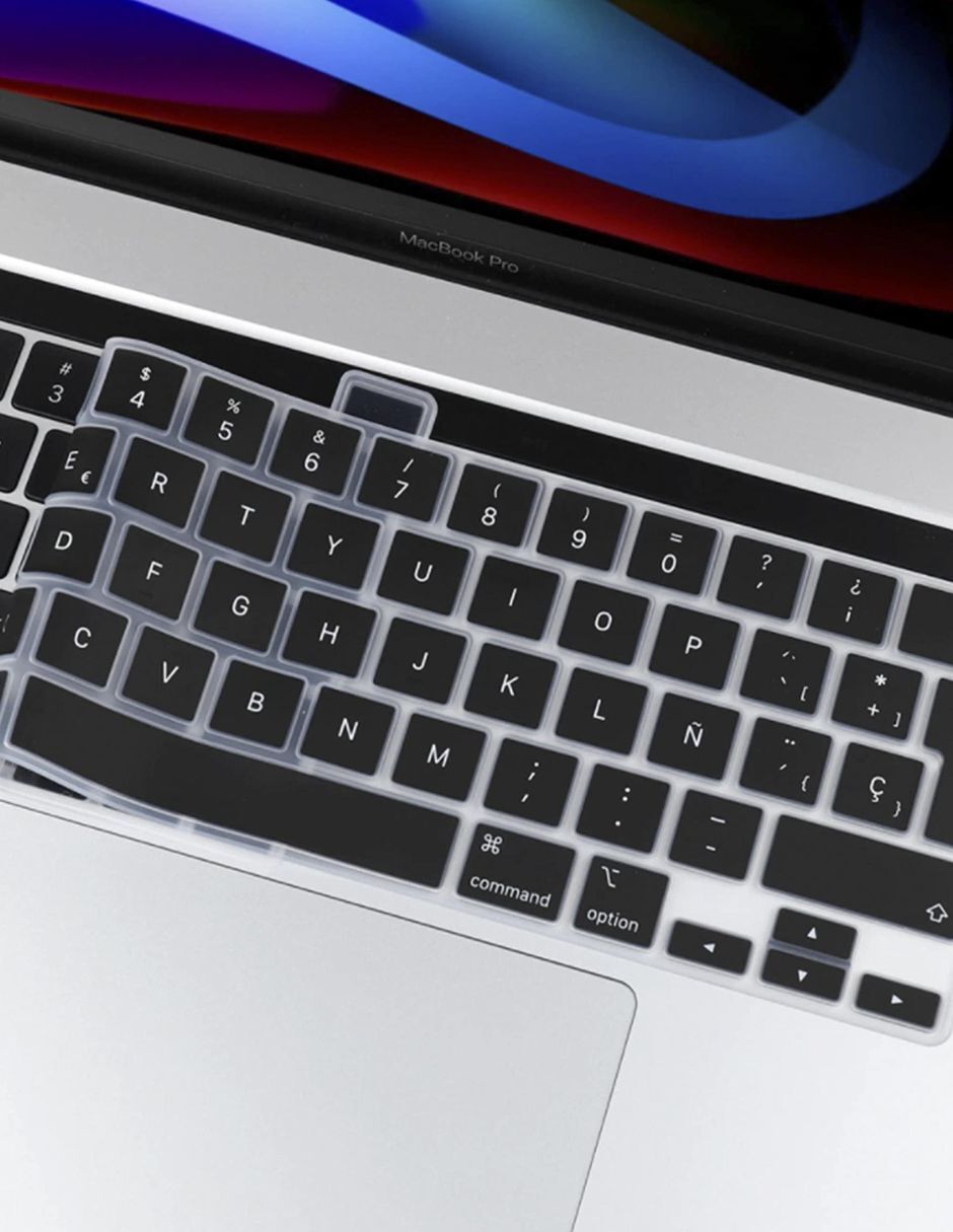 Funda protectora de silicona para teclado compatible con MacBook Pro de 13 pulgadas
